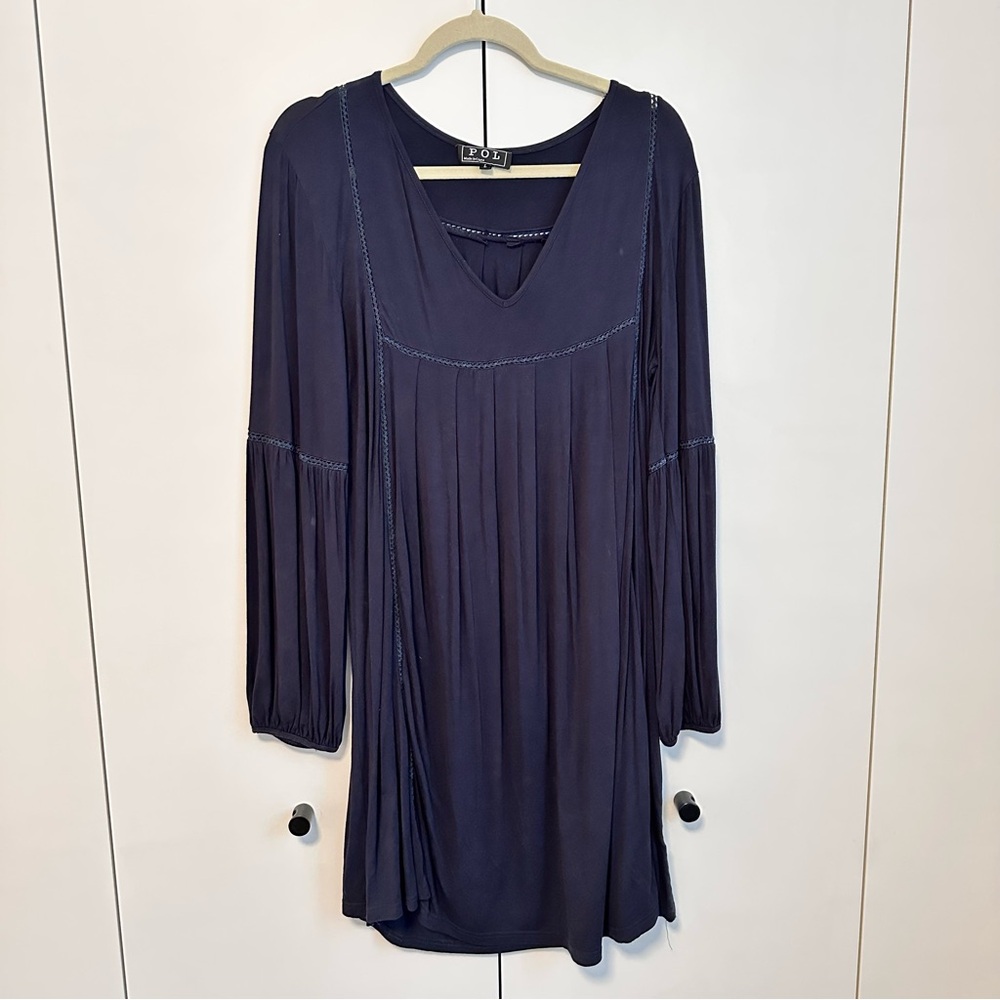 Anthropologie POL Navy Jersey Knit Dress